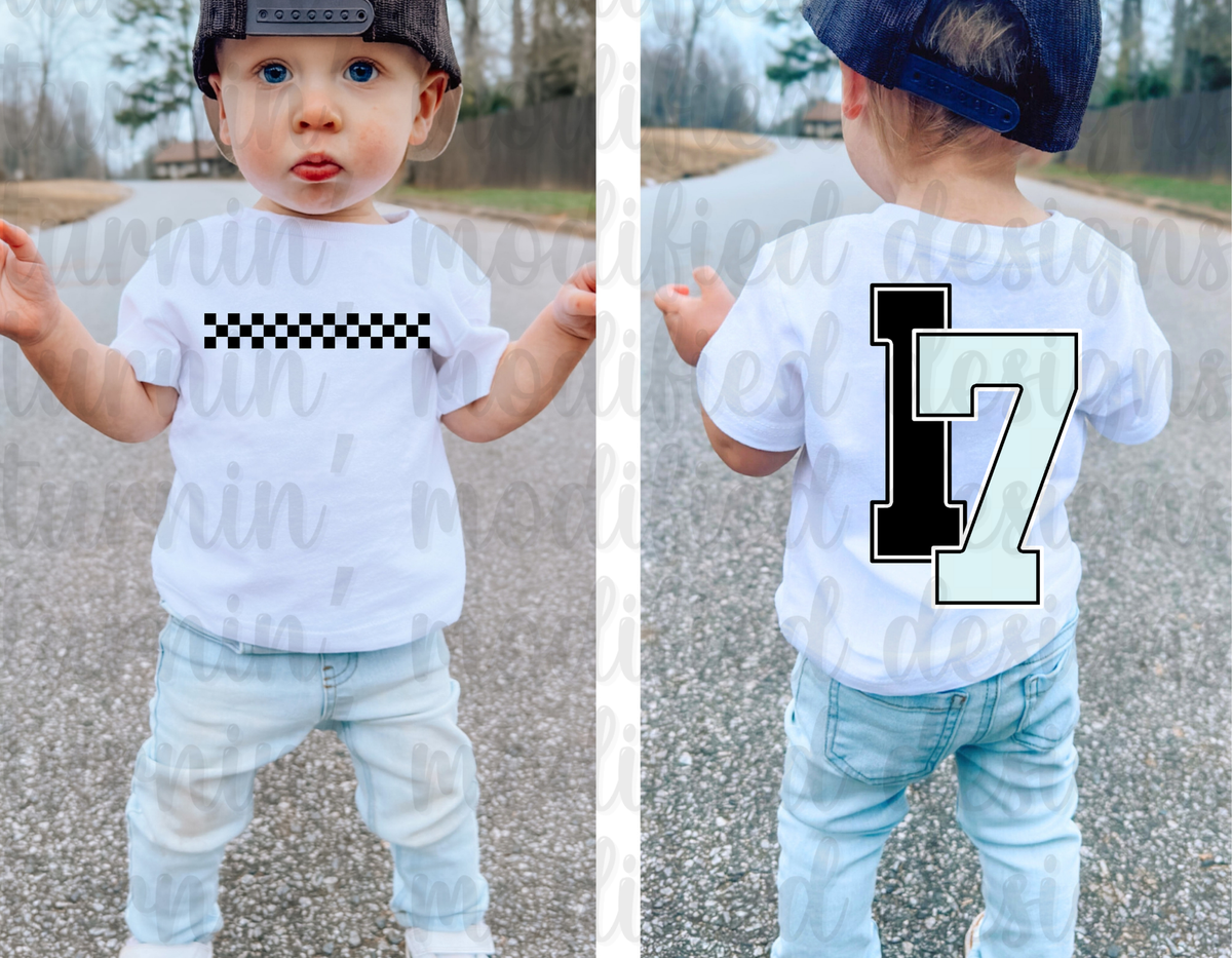 Checkered W/ Number