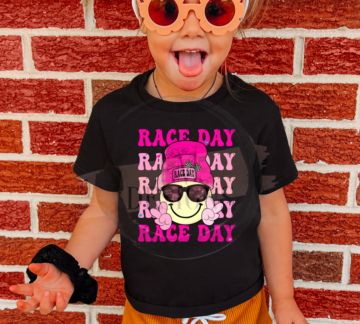 Pink Stacked Race Day