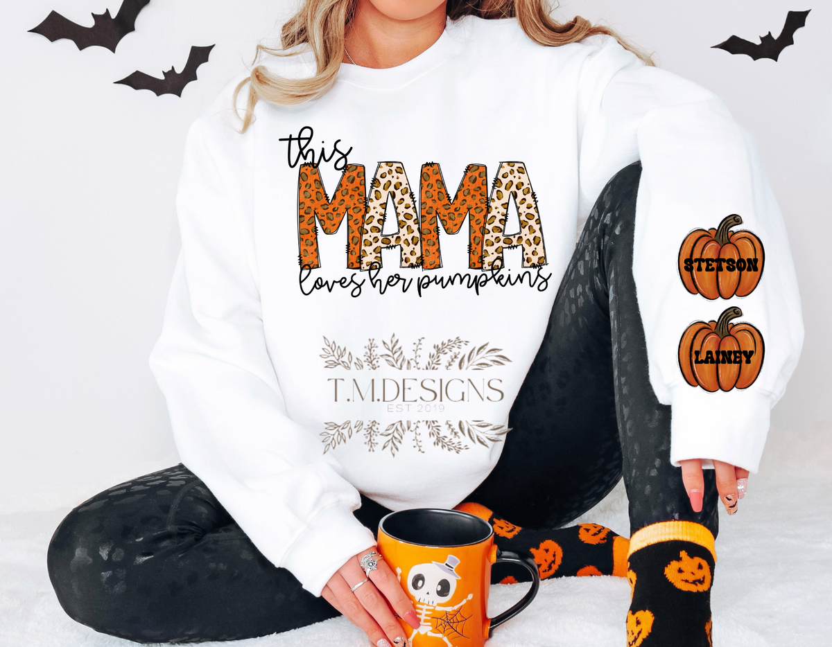 Mama Loves Her Pumpkins Cheetah