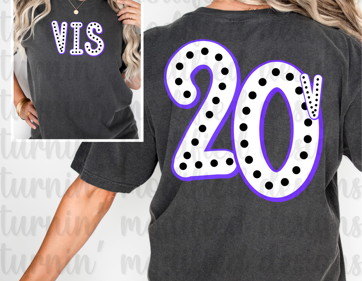 Custom Dot Numbers & Name