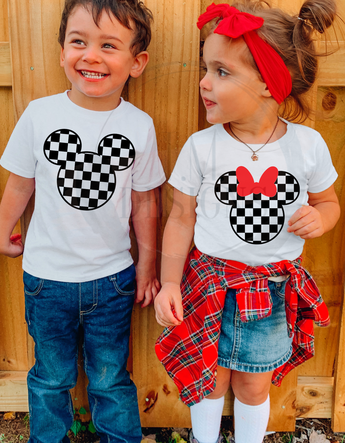Mickey & Minnie Checkered