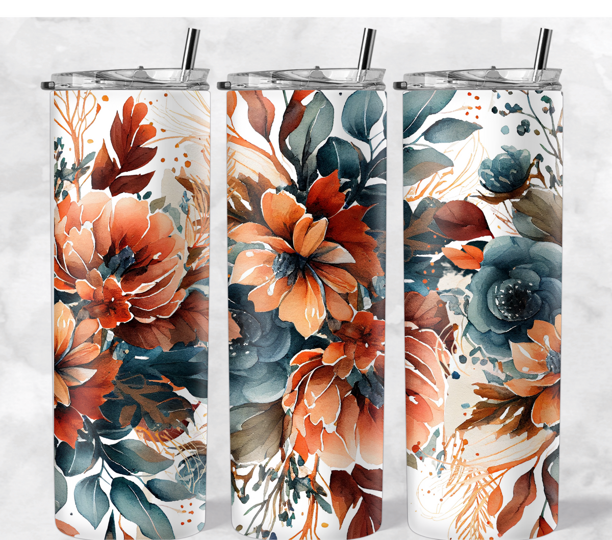 Watercolor Boho Flowers