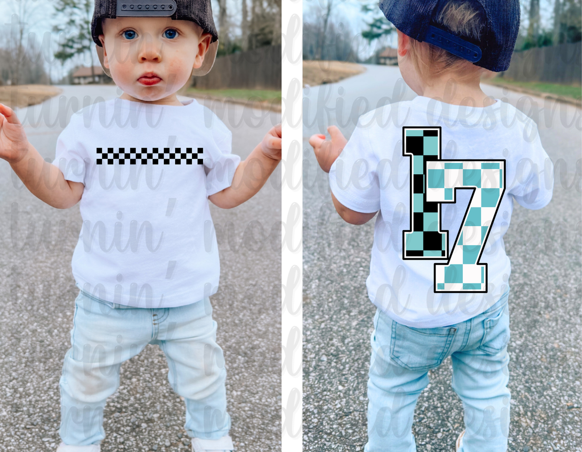 Checkered W/ Number