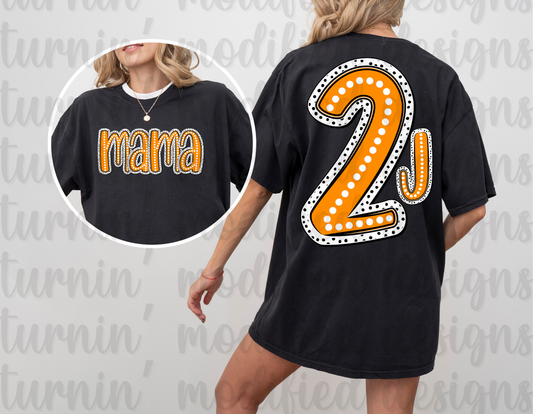Custom Mama W/ Number