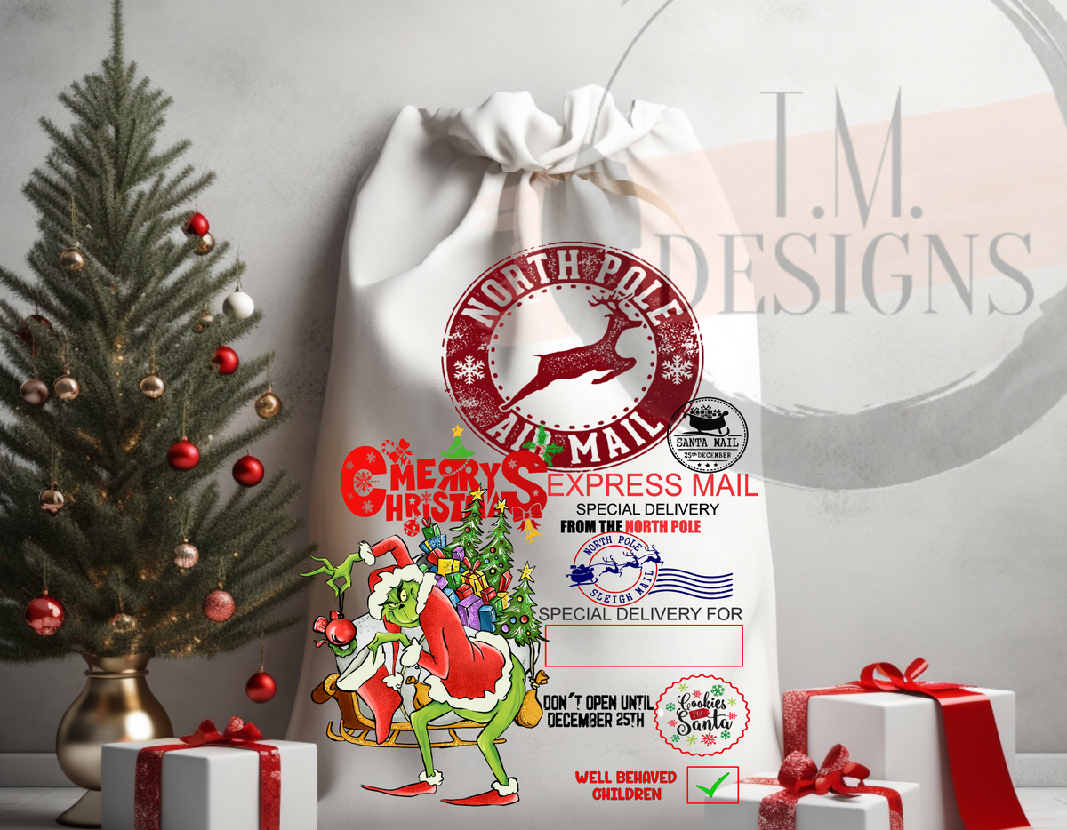 Cartoon Santa Sacks