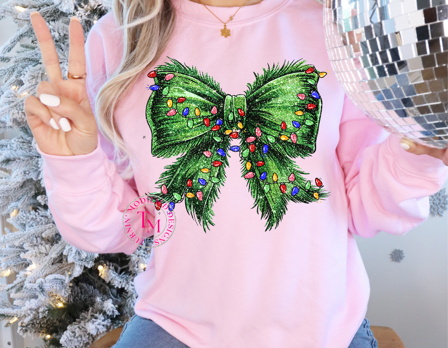 Grinch Lighted Bow