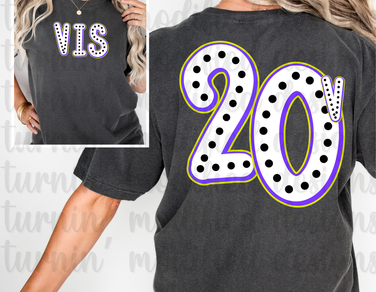 Custom Dot Numbers & Name