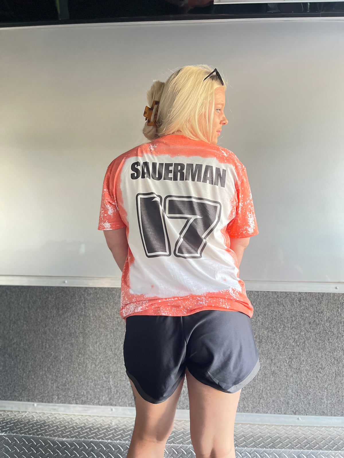 Custom Bleached Number & Last Name