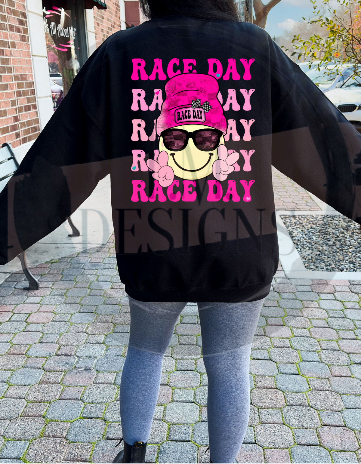 Pink Stacked Race Day