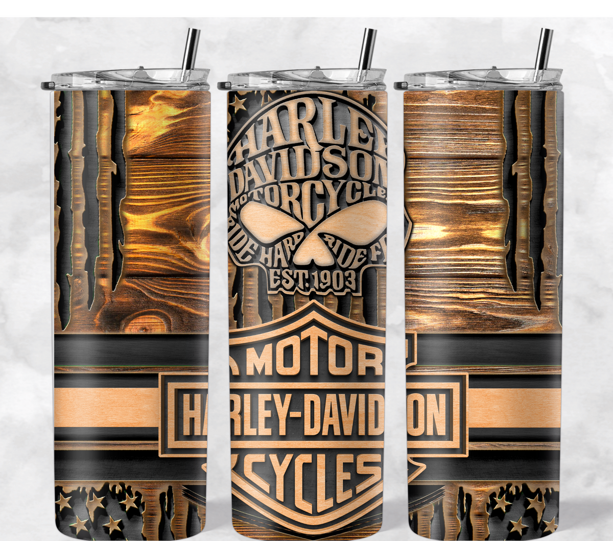 Woodgrain Harley