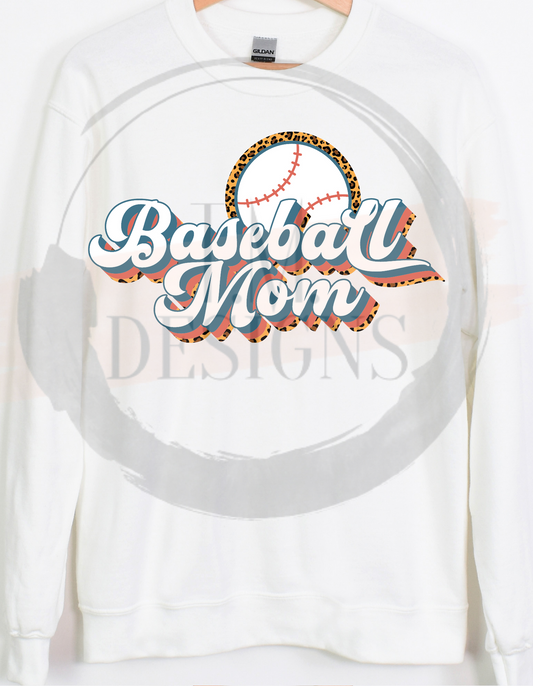 Retro Baseball Mom