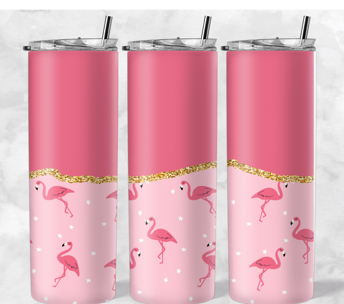 Pink Half Flamingo