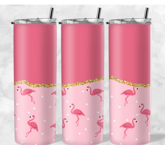 Pink Half Flamingo